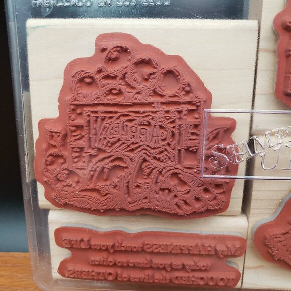 Stampin’ Up! For Father Rubber Stamp Set of 4 – Dog, Tools, Dad, Father’s Day - Picture 2 of 5